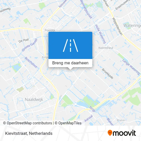 Kievitstraat kaart