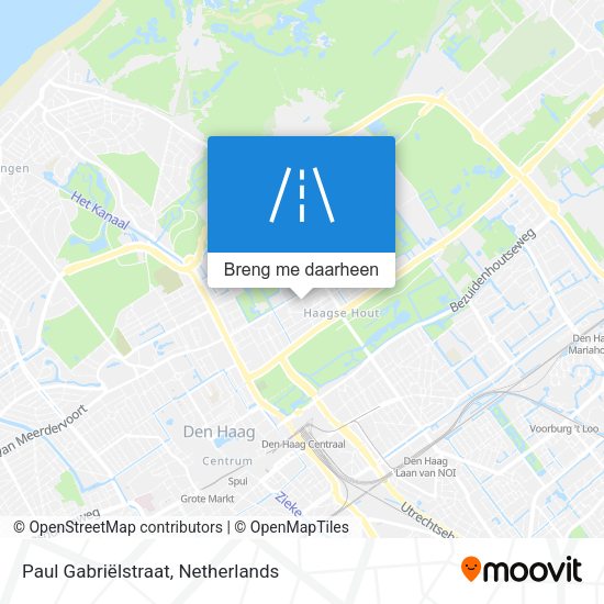 Paul Gabriëlstraat kaart