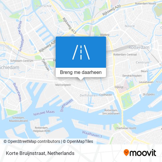 Korte Bruijnstraat kaart