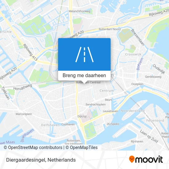 Diergaardesingel kaart