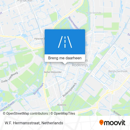 W.F. Hermansstraat kaart