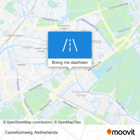 Castellumweg kaart