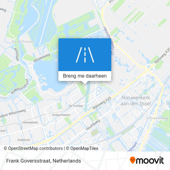 Frank Goversstraat kaart