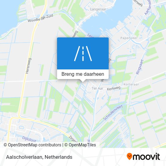 Aalscholverlaan kaart