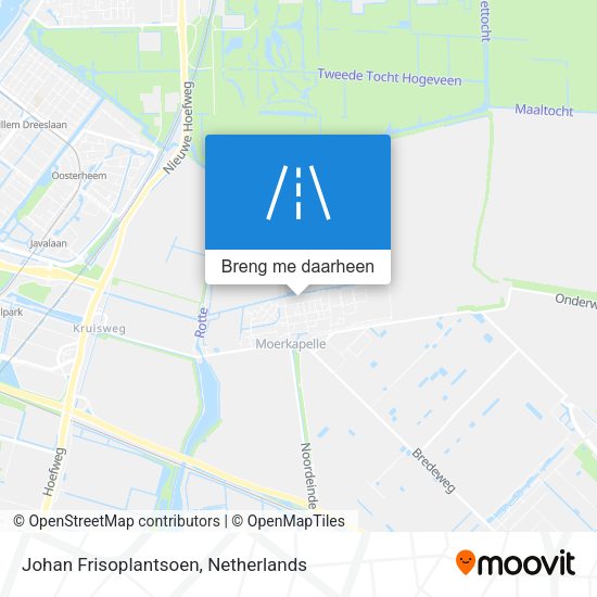 Johan Frisoplantsoen kaart