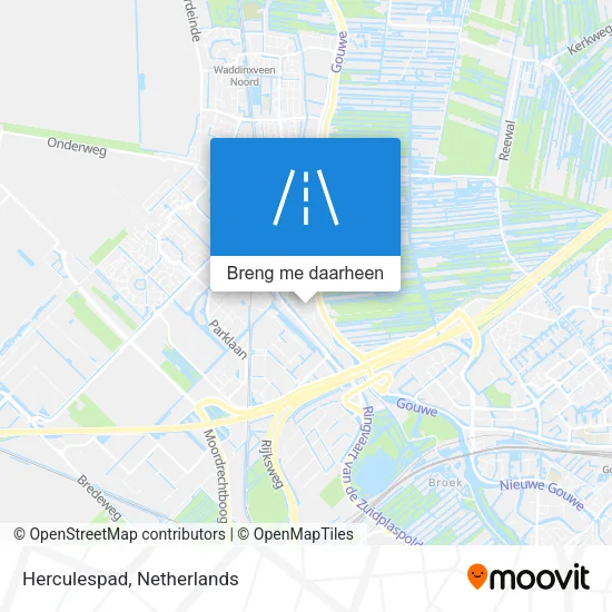 Herculespad kaart