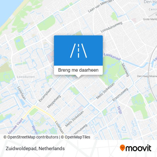 Zuidwoldepad kaart