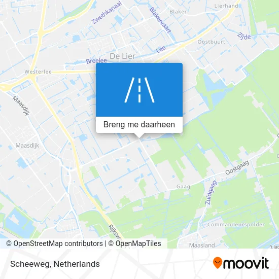 Scheeweg kaart
