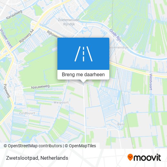 Zwetslootpad kaart