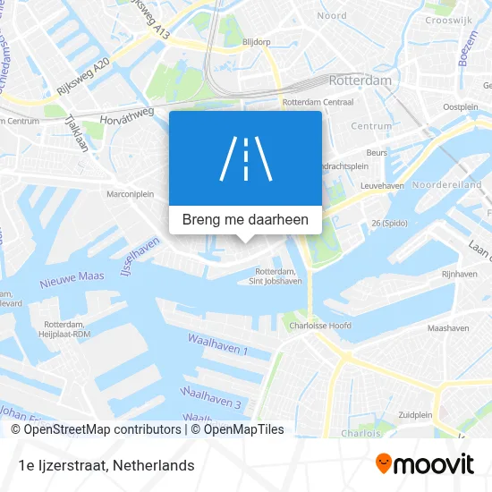 1e Ijzerstraat kaart