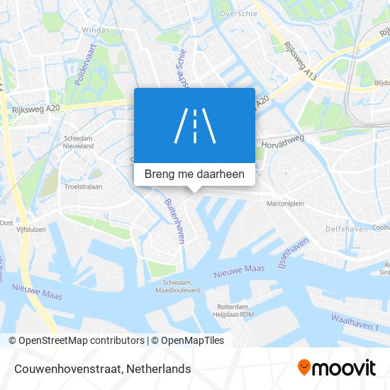 Couwenhovenstraat kaart