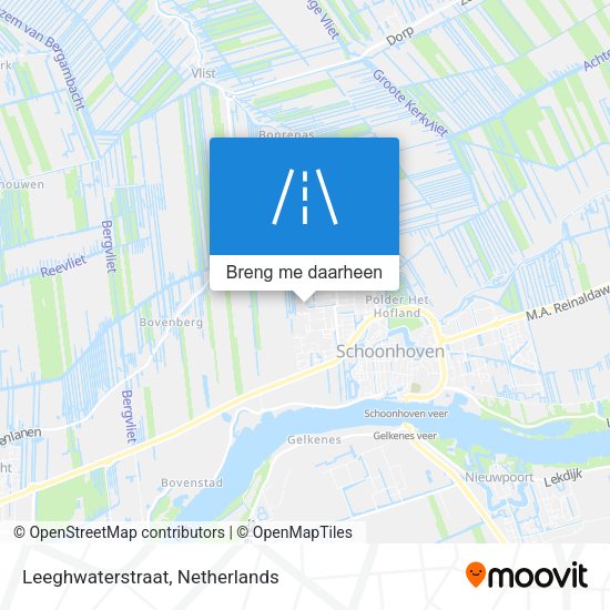 Leeghwaterstraat kaart