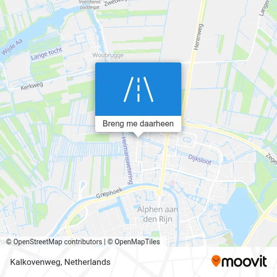 Kalkovenweg kaart