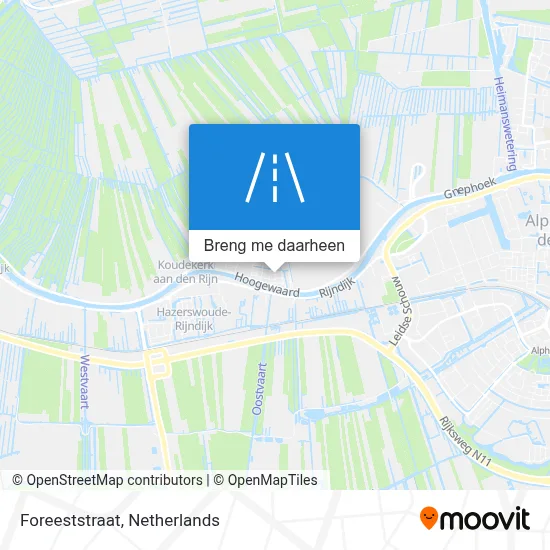 Foreeststraat kaart
