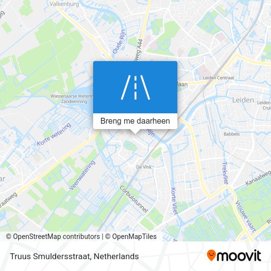 Truus Smuldersstraat kaart