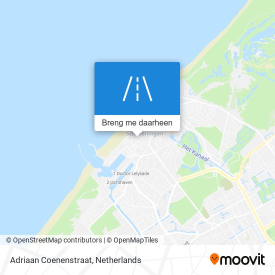 Adriaan Coenenstraat kaart