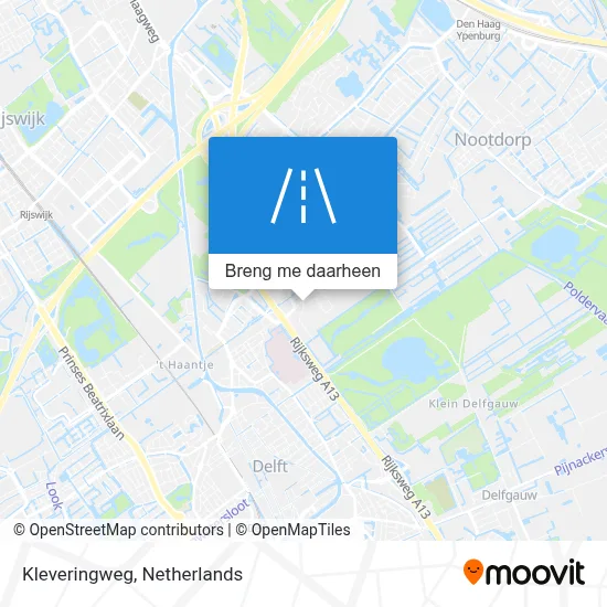 Kleveringweg kaart