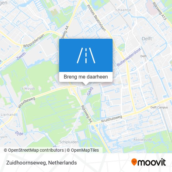 Zuidhoornseweg kaart