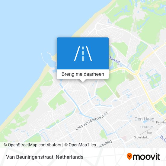 Van Beuningenstraat kaart