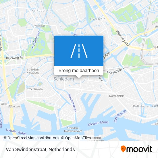 Van Swindenstraat kaart