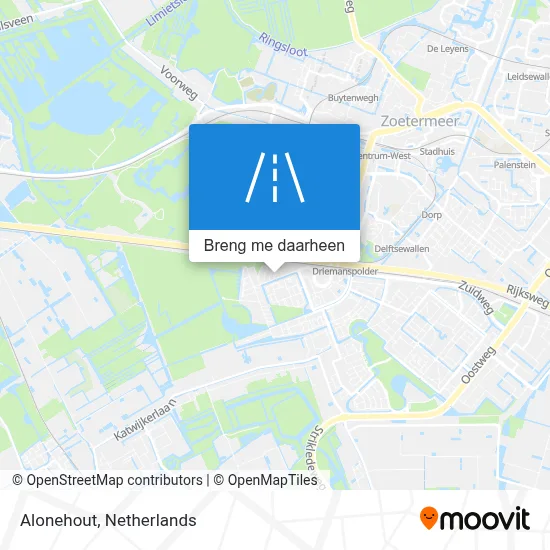 Alonehout kaart
