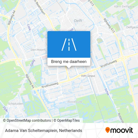 Adama Van Scheltemaplein kaart