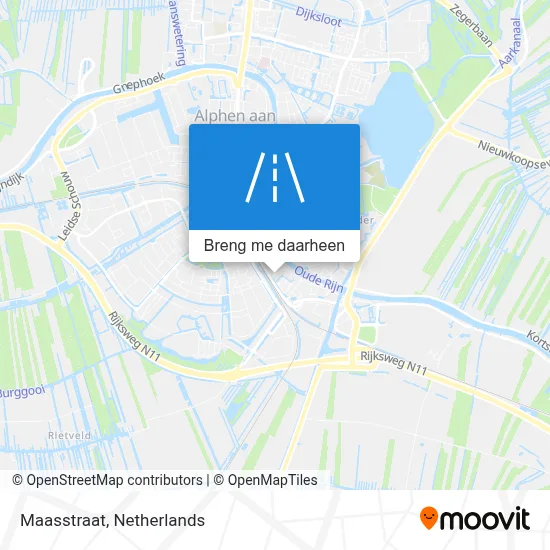 Maasstraat kaart