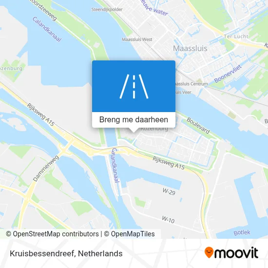 Kruisbessendreef kaart