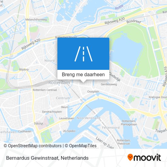 Bernardus Gewinstraat kaart