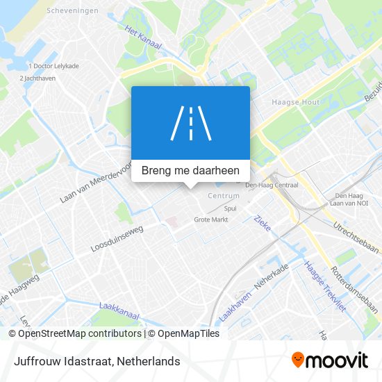 Juffrouw Idastraat kaart