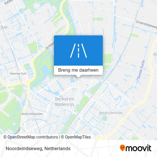 Noordeindseweg kaart