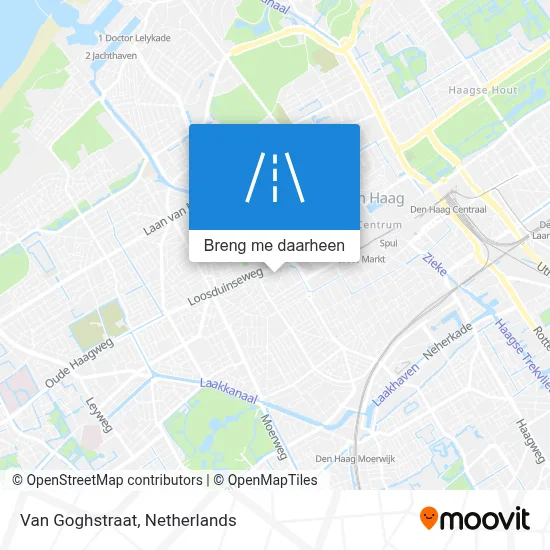 Van Goghstraat kaart