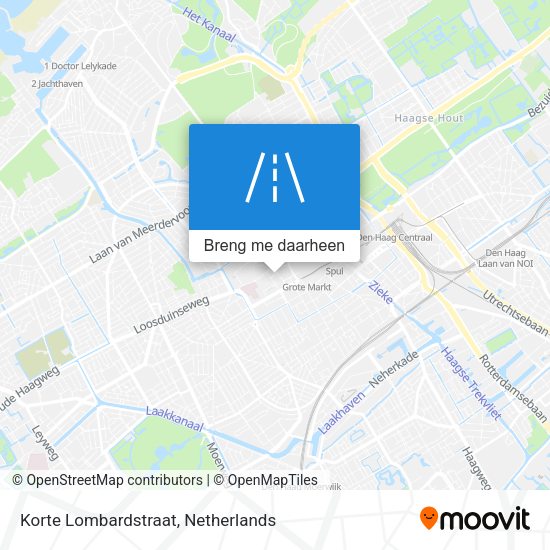 Korte Lombardstraat kaart