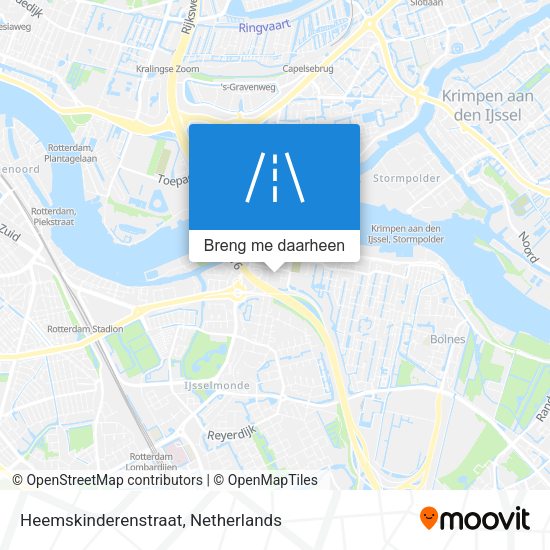 Heemskinderenstraat kaart