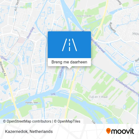 Kazernedok kaart