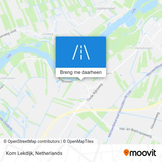 Kom Lekdijk kaart