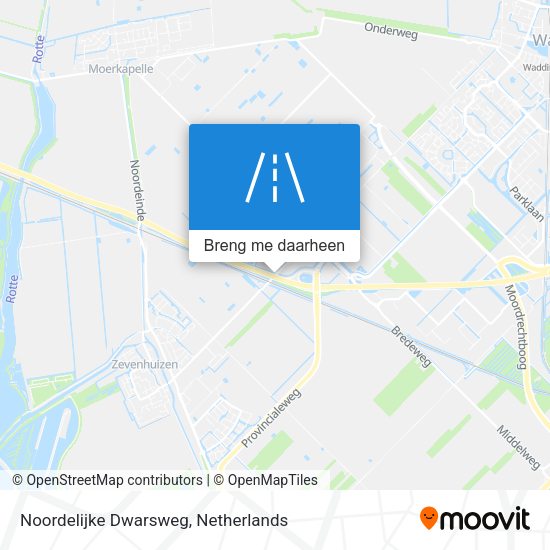Noordelijke Dwarsweg kaart