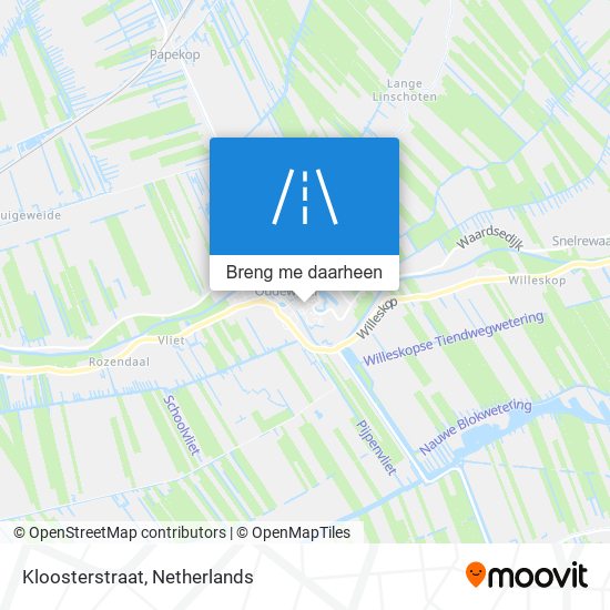 Kloosterstraat kaart