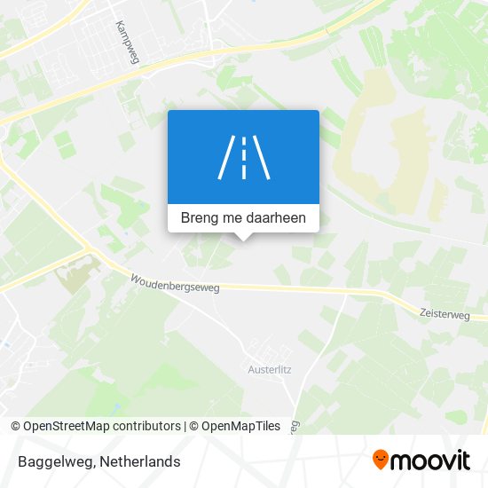 Baggelweg kaart