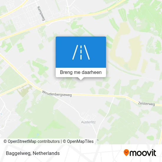 Baggelweg kaart