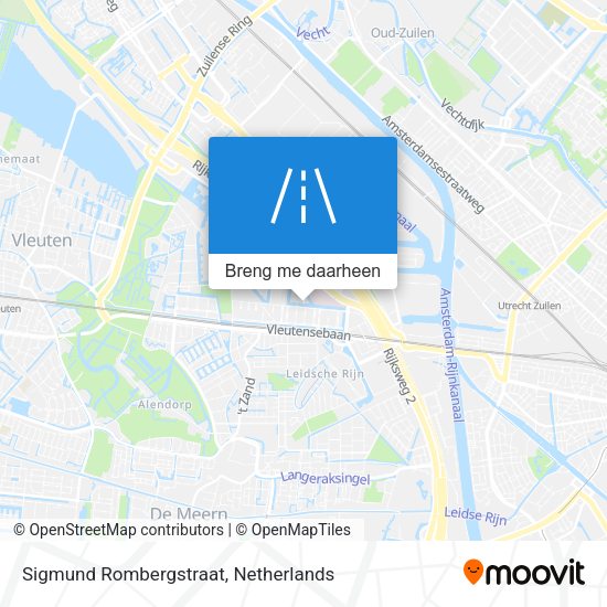 Sigmund Rombergstraat kaart
