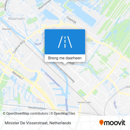 Minister De Visserstraat kaart