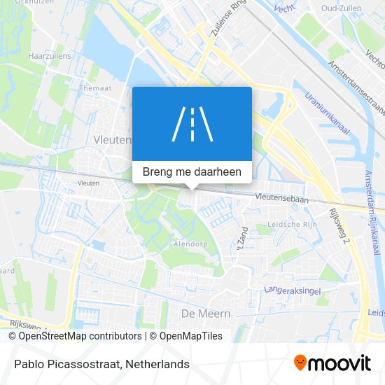Pablo Picassostraat kaart