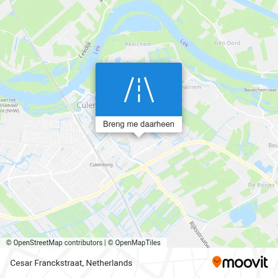 Cesar Franckstraat kaart