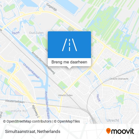 Simultaanstraat kaart