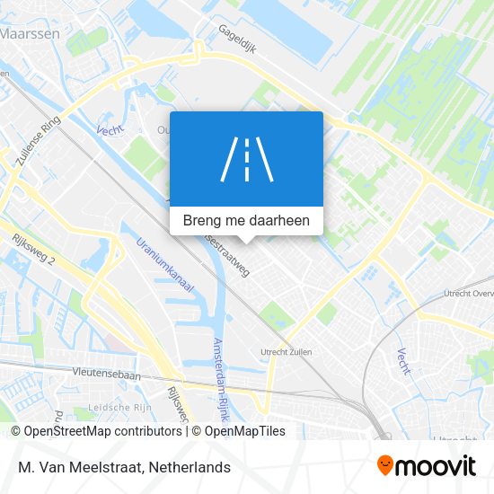 M. Van Meelstraat kaart