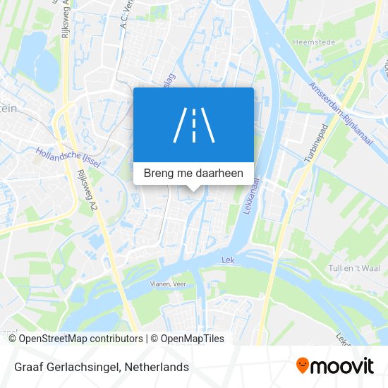 Graaf Gerlachsingel kaart