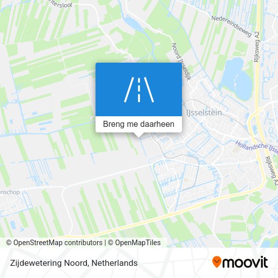 Zijdewetering Noord kaart