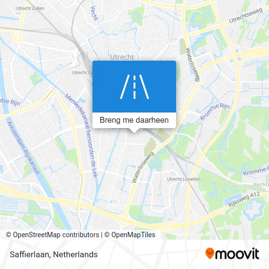 Saffierlaan kaart