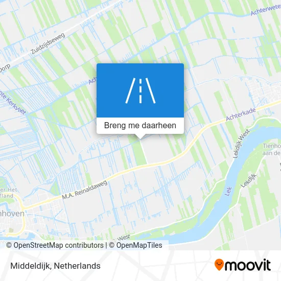 Middeldijk kaart
